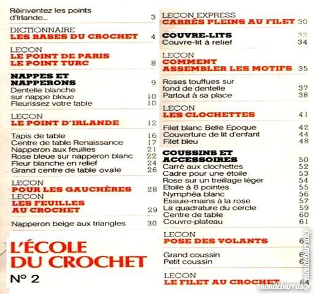 LE CROCHET D'ART - LE TRICOT / Livres et BD
