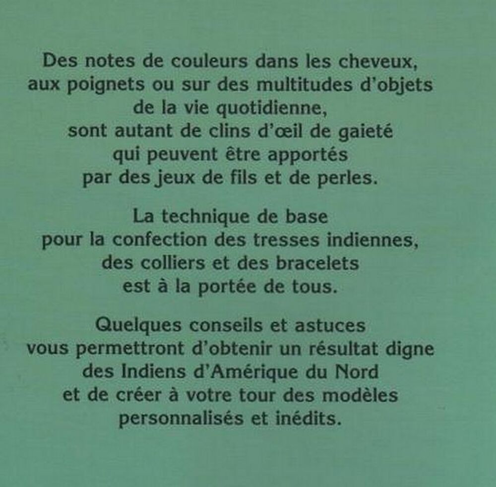TRESSES INDIENNES - BRODERIE / les-livres-de-jac Livres et BD