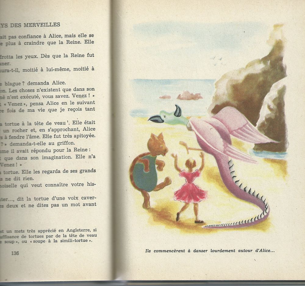 1 livre , alice au pays des merveilles 1950 Livres et BD