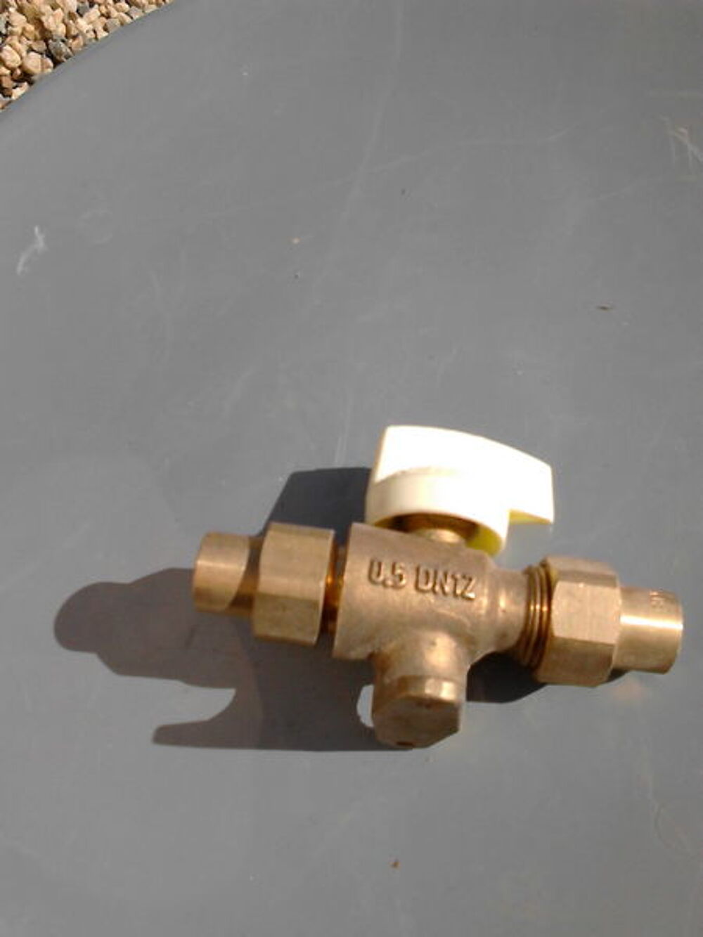 robinet de gaz naturel ROAI + 2 raccords 2 pi&egrave;ce &agrave; souder Bricolage