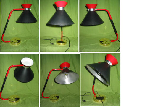 rare LAMPE JUMO 450 vintage ABAT-JOUR DIABOLO  1950 guariche 250 Marseille 13 (13)