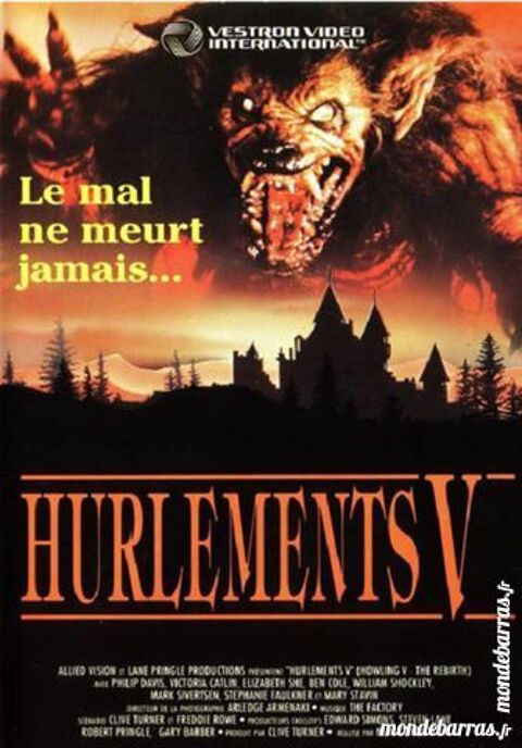K7 Vhs: Hurlements 5 (67) 6 Saint-Quentin (02)