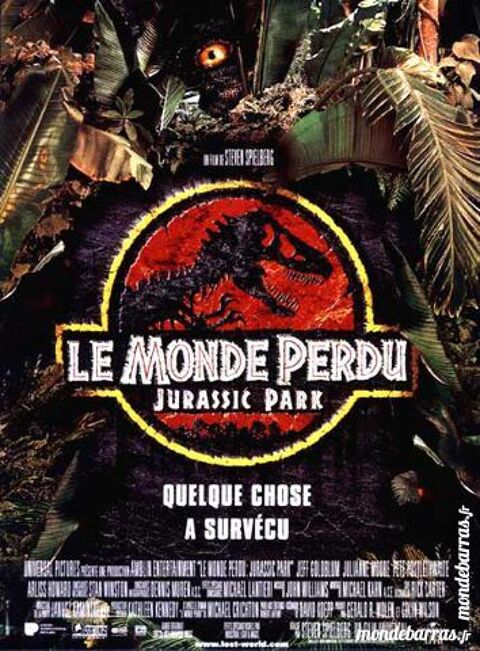 K7 vhs : Le Monde Perdu : Jurassic Park (397) 6 Saint-Quentin (02)