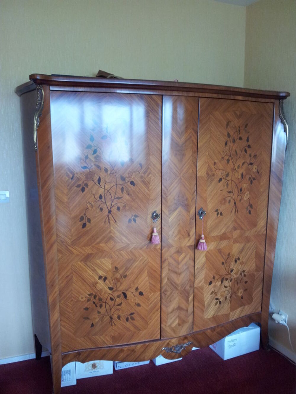 ARMOIRE LOUIS XV BOIS DE ROSE Meubles