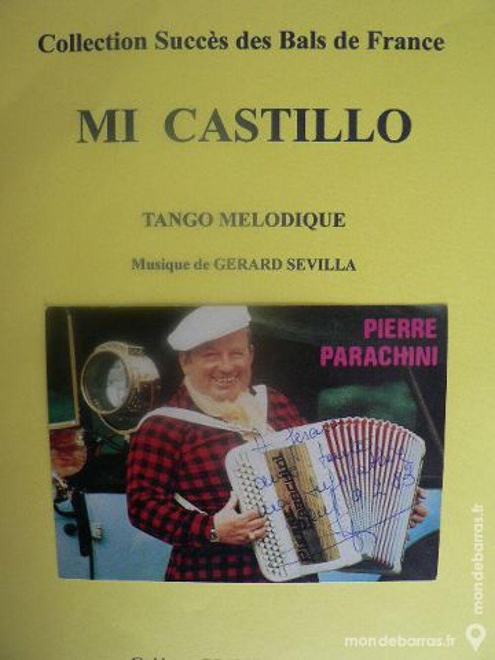 Accordeon: MI CASTILLO cr&eacute;ation PIERRE PARACHINI Instruments de musique