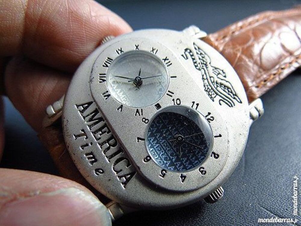 AMERICA TIME eagle double cadran montre homme DIV0 Bijoux et montres