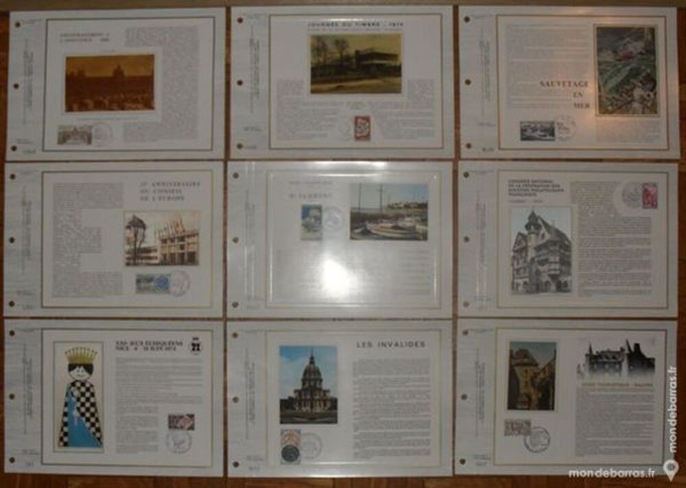64 Feuillets Philat&eacute;liques CEF Soie 1972-1983 