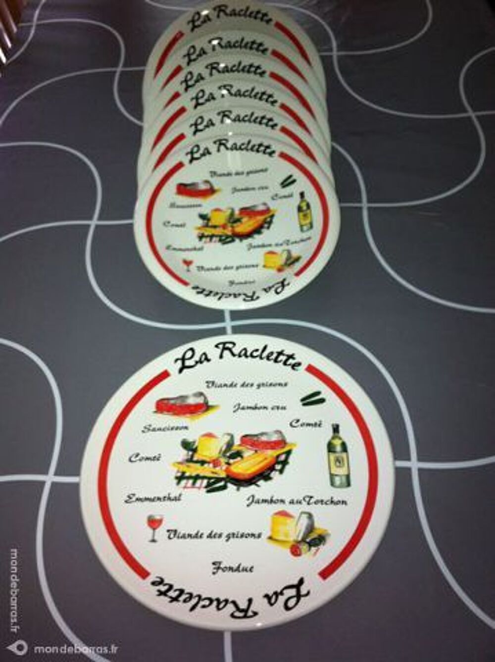 Set assiettes et plat raclette Cuisine