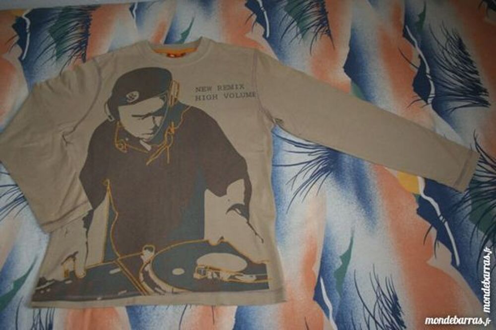 T-shirt manches longues 12 14 ans Gar&ccedil;on MIROTON Vtements enfants