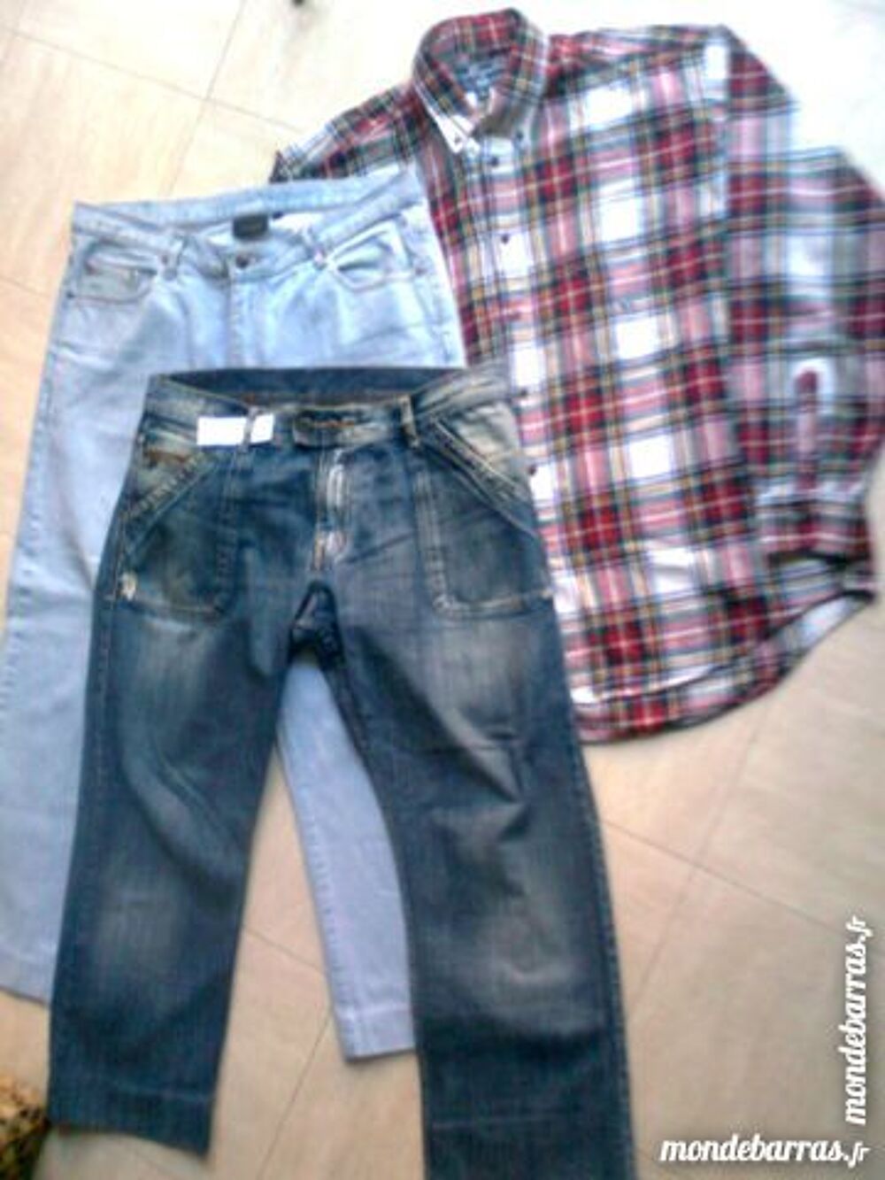 2 jeans 46/48+ 1 chemise XL - zoe Vêtements