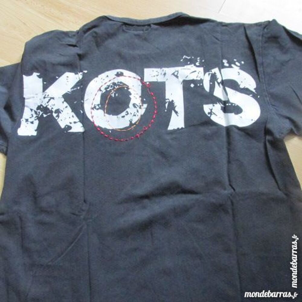 "TEE SHIRT ""KOTS"" taille L NOIR AVEC DESSINS" Vêtements
