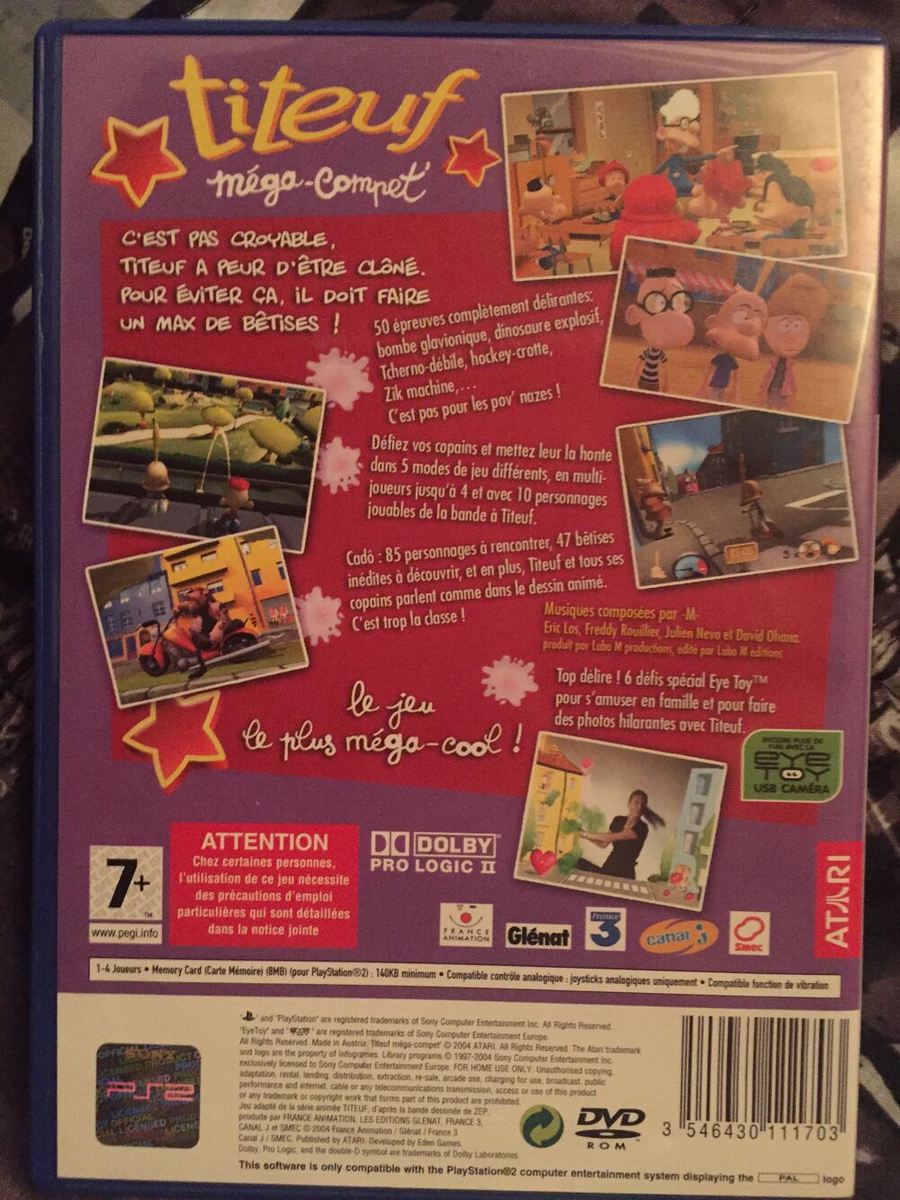 Jeu PS2 Titeuf Consoles et jeux vidéos