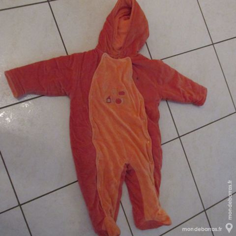 COMBINAISON CHAUDE  BEBE  12 MOIS  «ABRICOT» 14 Saint-Genis-Laval (69)