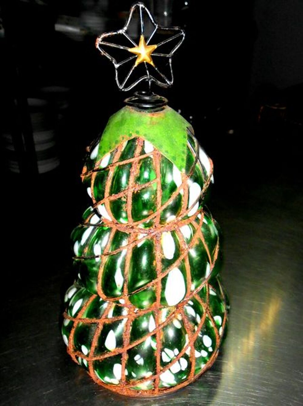 photophore bougeoir porte bougie arbre de no&euml;l (d&eacute;co) Décoration