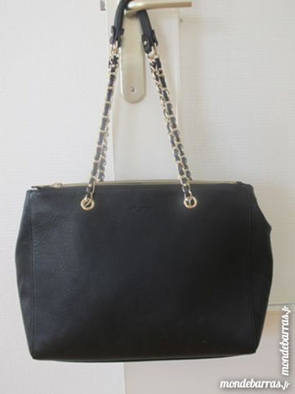 Sac LANCASTER en cuir noir Maroquinerie