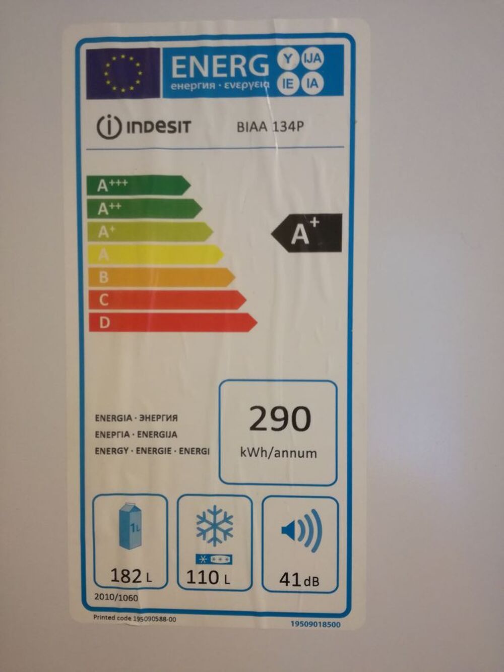 R&eacute;frig&eacute;rateur Cong&eacute;lateur Indesit BIAA 134P Electroménager