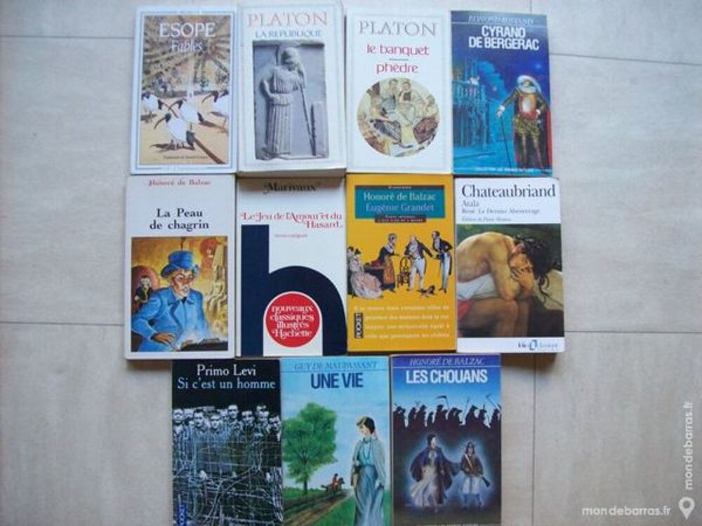 Balzac, Rostand, Platon, …. zoe Livres et BD