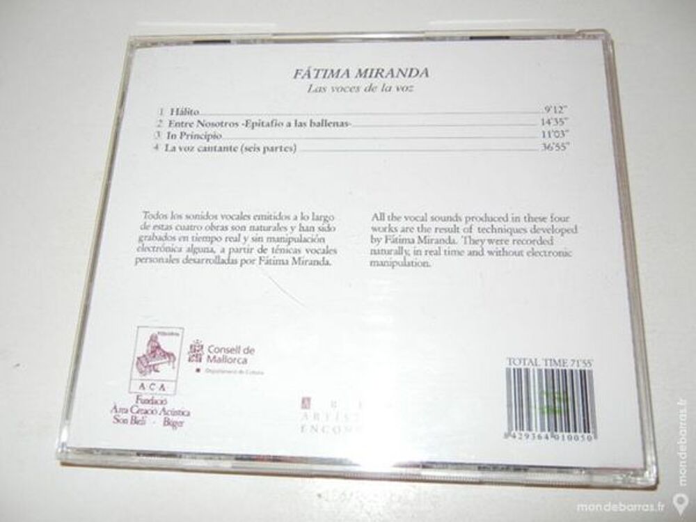 fatima miranda CD et vinyles