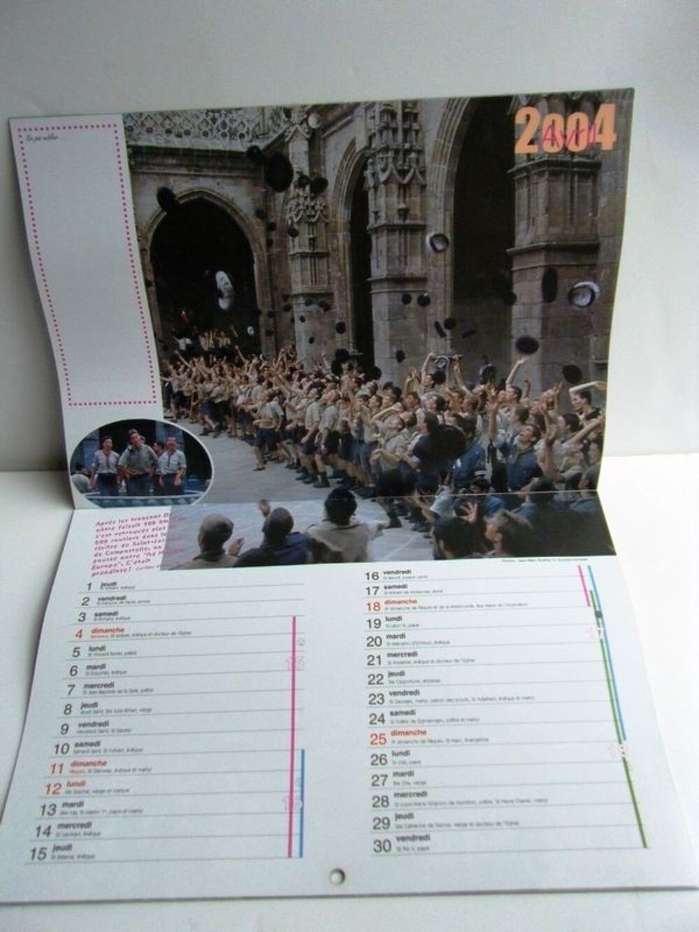 CALENDRIER 2004 GUIDES &amp; SCOUTS D'EUROPE 
