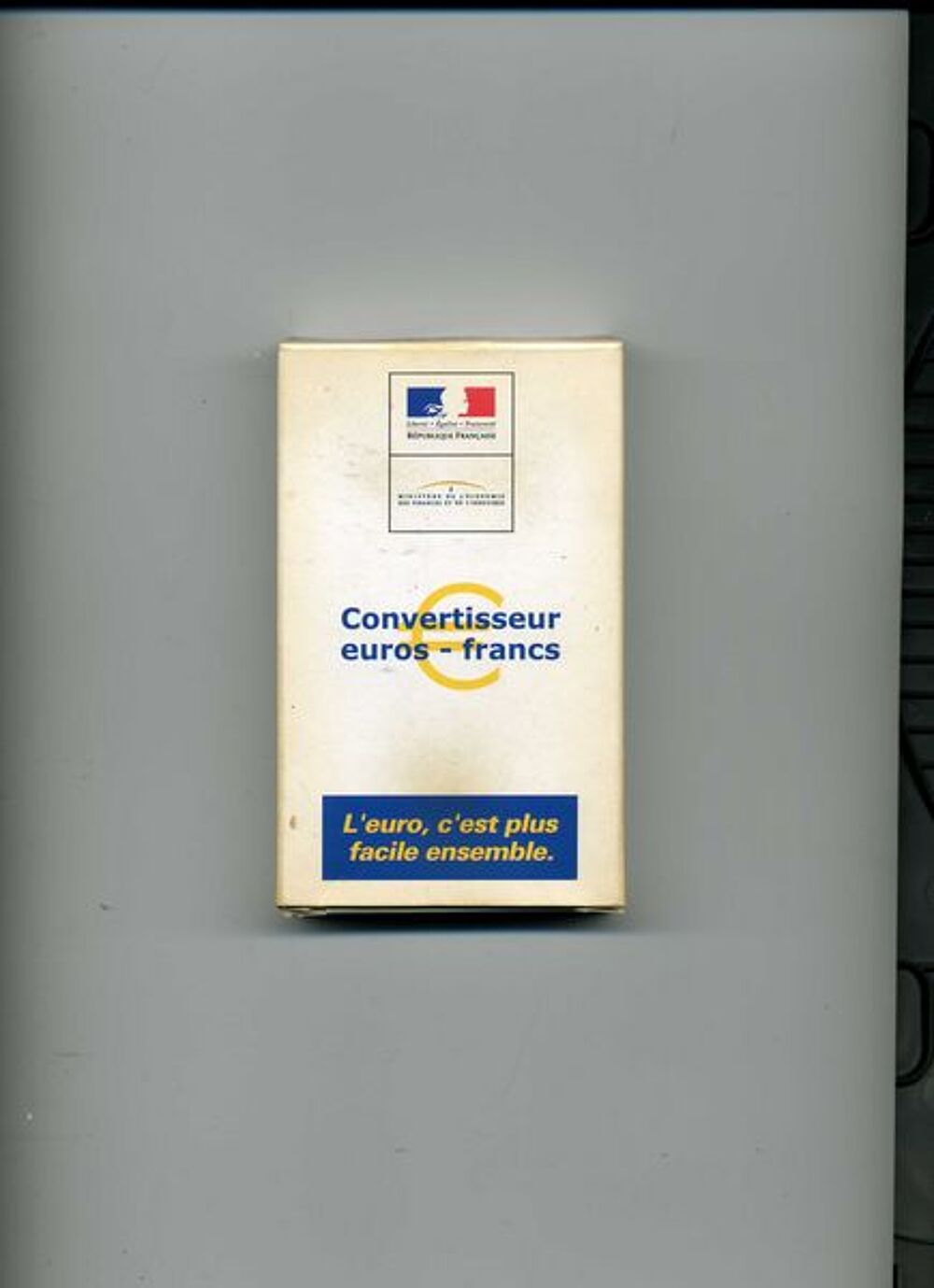 convertisseur euros francs et rendu monnaie 