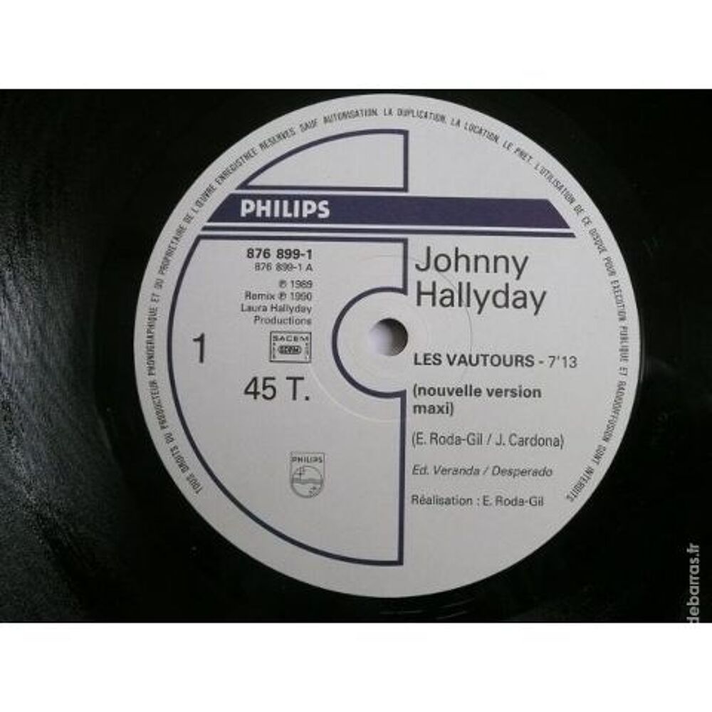 Johnny Hallyday &laquo; Les vautours &raquo; CD et vinyles