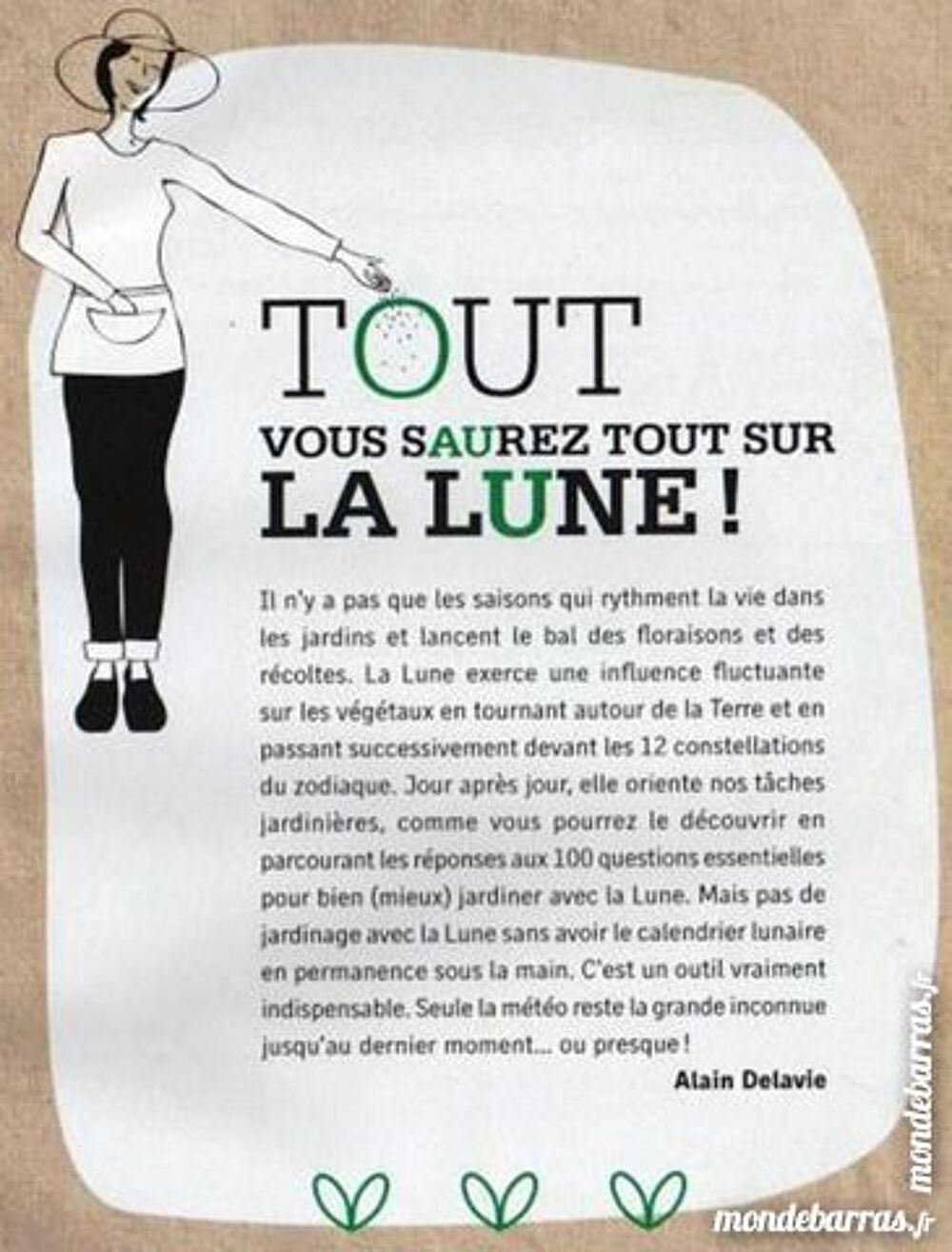 RUSTICA - JARDINEZ AVEC LA LUNE /les-livres-de-jac Livres et BD