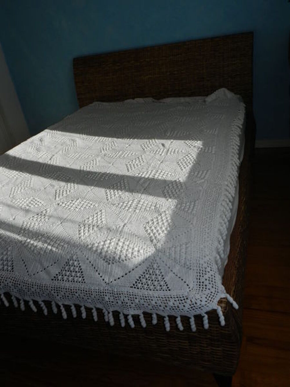 Dessus de lit en coton fait main Décoration