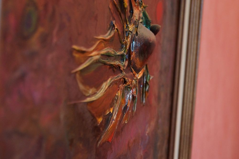 Tableau de Dominique: Poissons en relief Décoration