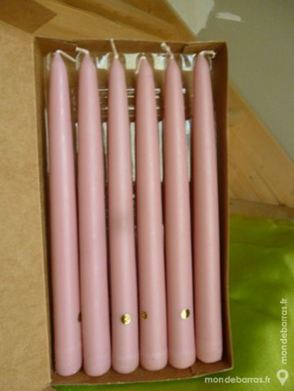 Bougies longues mauve Partylite Décoration