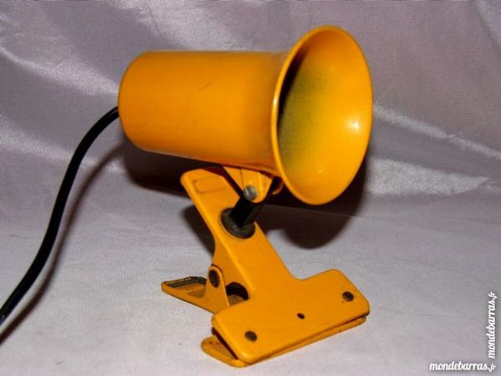 SPOT JAUNE APPLIQUE LUMINAIRE VINTAGE 70 80 Décoration
