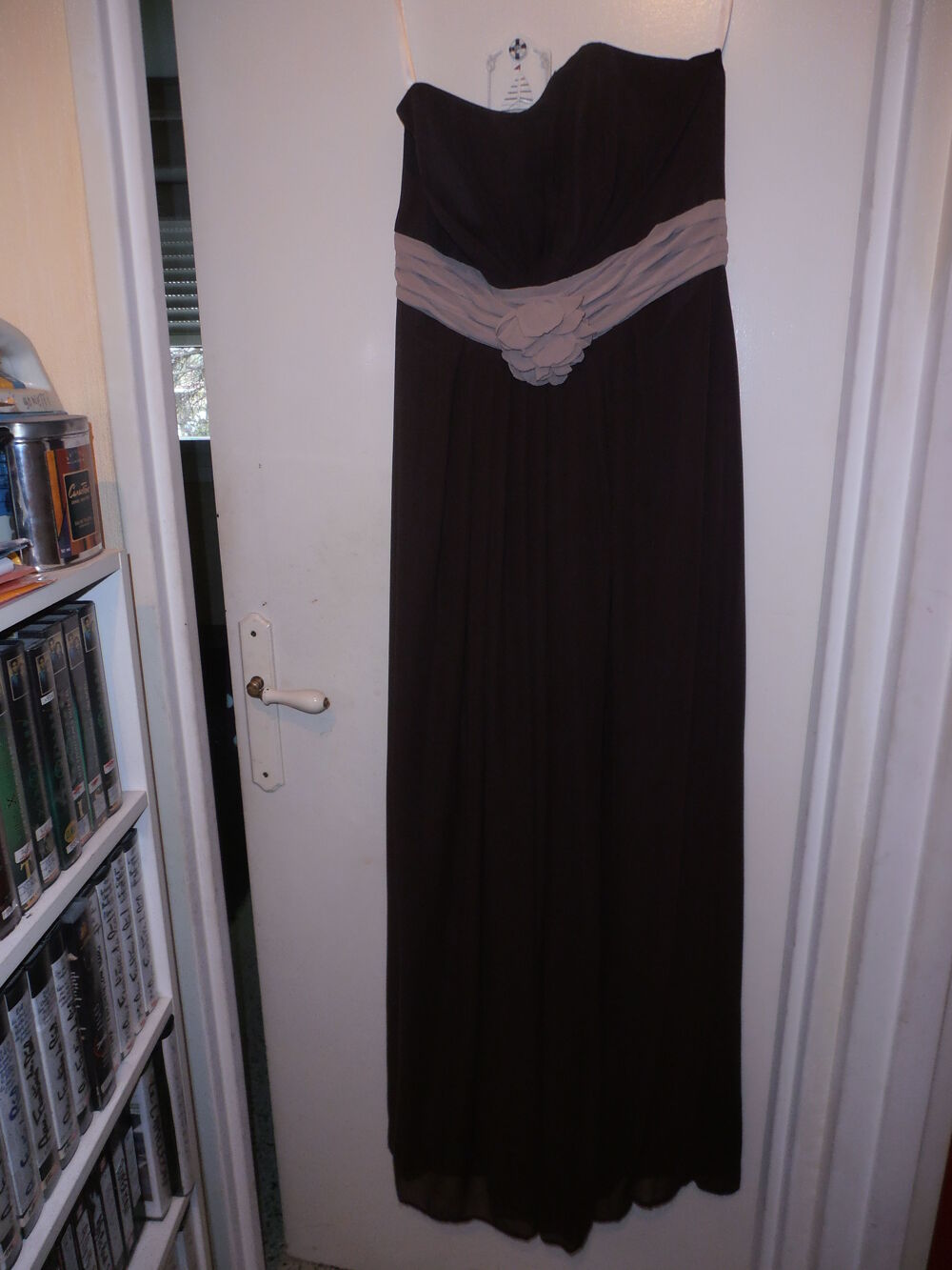 robe ceremonie mousseline marron Vêtements