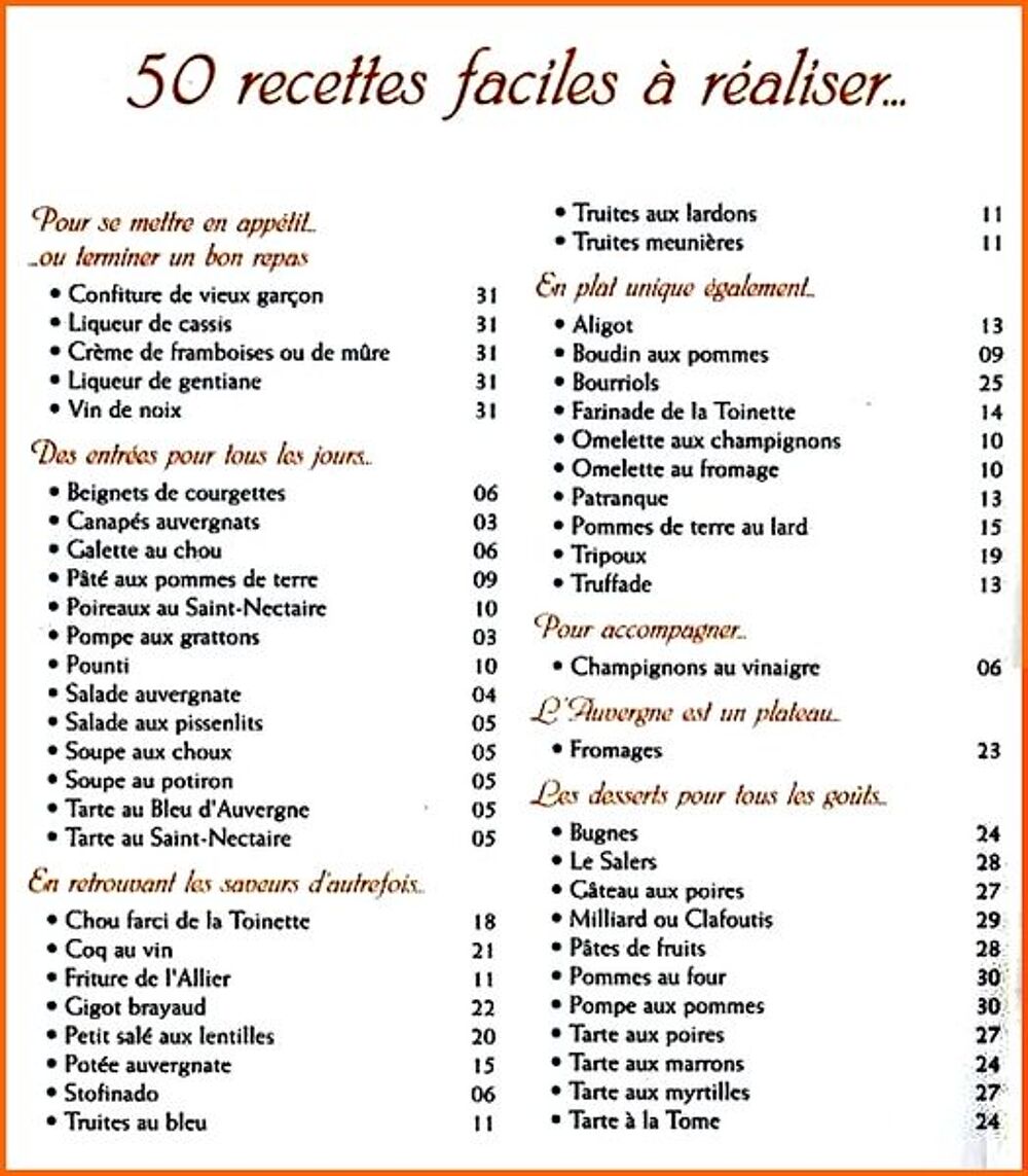 LA CUISINE D'AUVERGNE / les-livres-de-jac Livres et BD