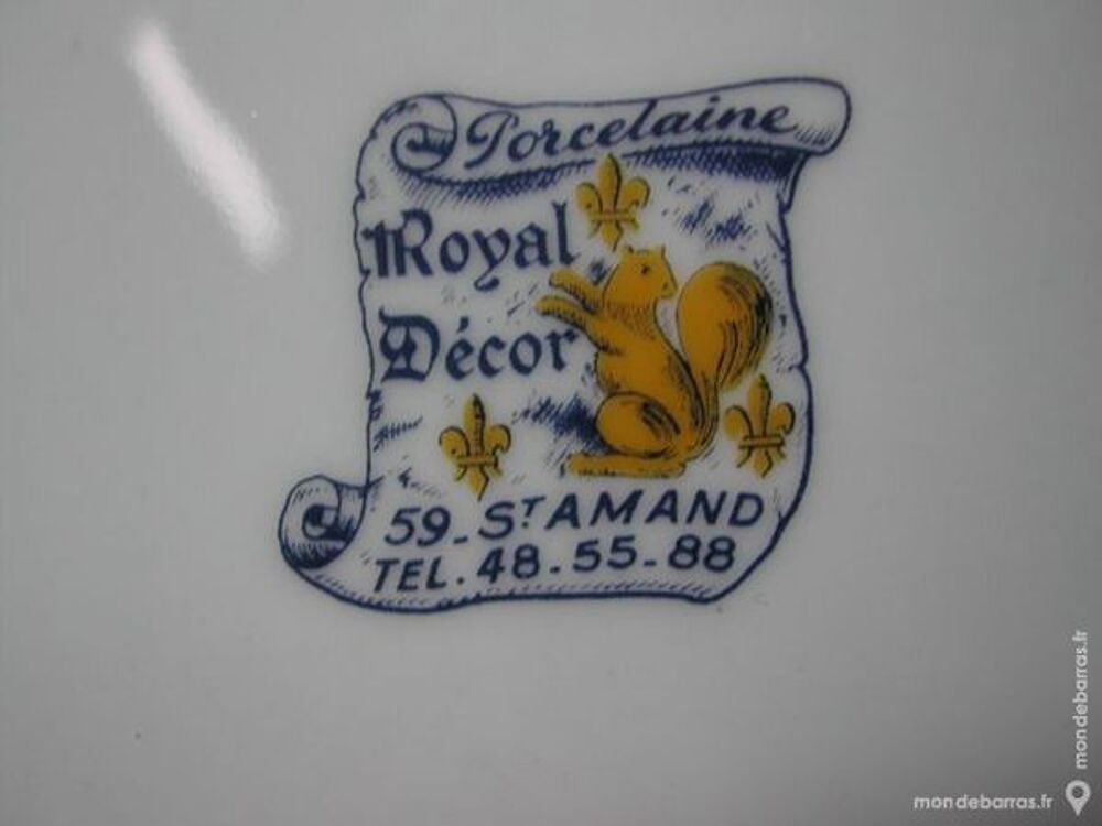 Dunkerque jean bart porcelaine st amand lys Décoration