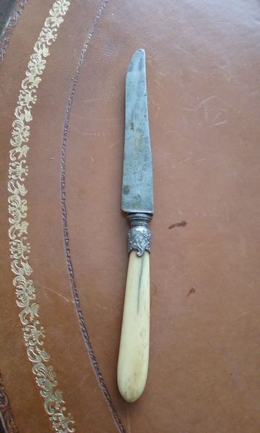 Couteau corne et m&eacute;tal Décoration