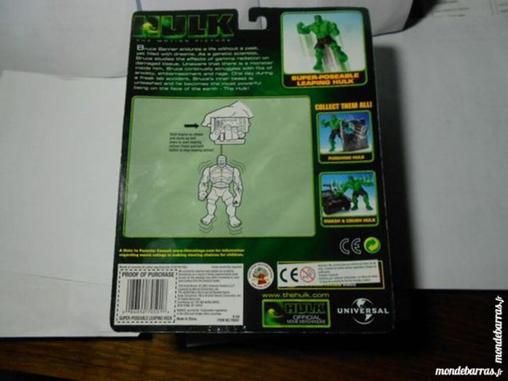 FIGURINE HULK SUPER-POSEABLE SAUT Jeux / jouets