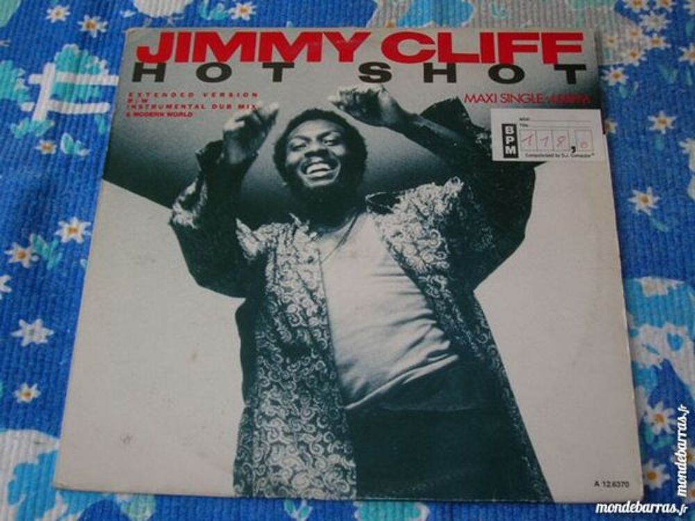 MAXI 45 TOURS JIMMY CLIFF Hot shot CD et vinyles