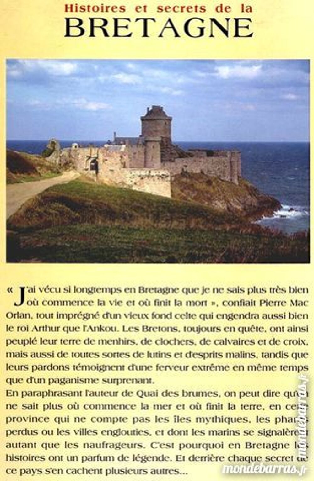 BRETAGNE - histoires et secrets / prixportcompris Livres et BD