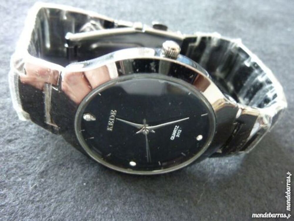 KEDE BLACK DIAMOND chrome noir grande classe DIV02 Bijoux et montres