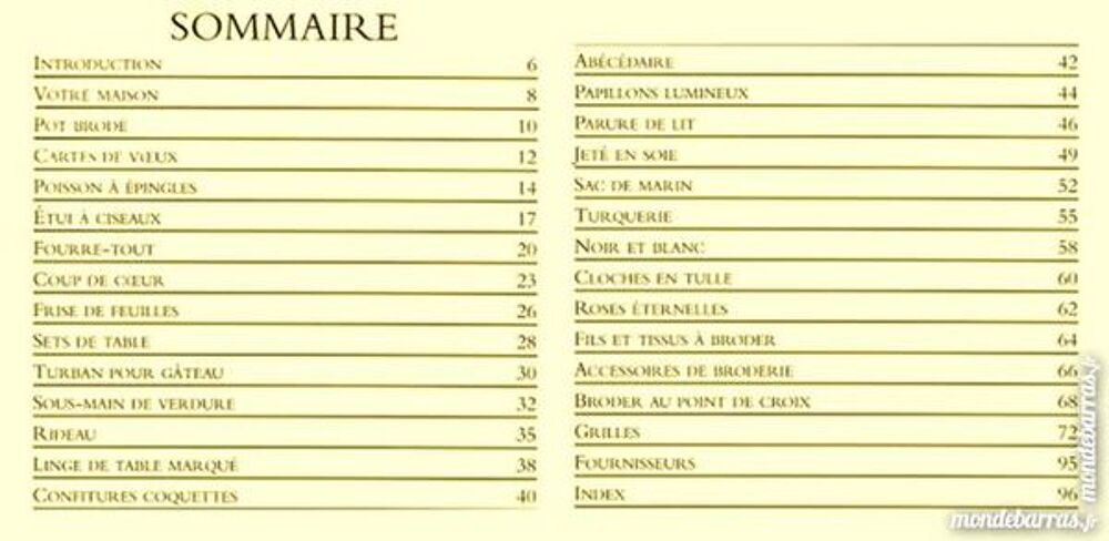 LE POINT DE CROIX - COUTURE / prixportcompris Livres et BD