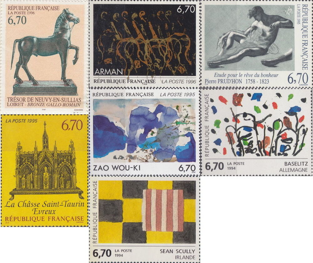 Timbres de collection France en franc de 5F et 6F70 NEUF
