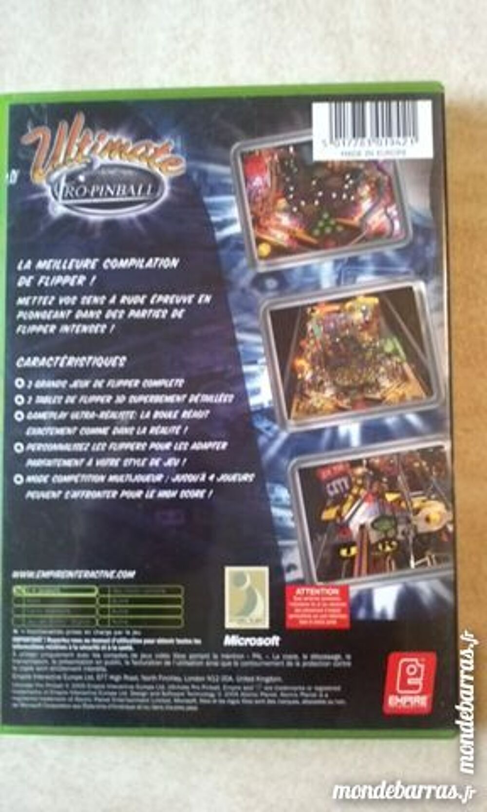 ULTIMATE PRO PINBALL Consoles et jeux vid�os