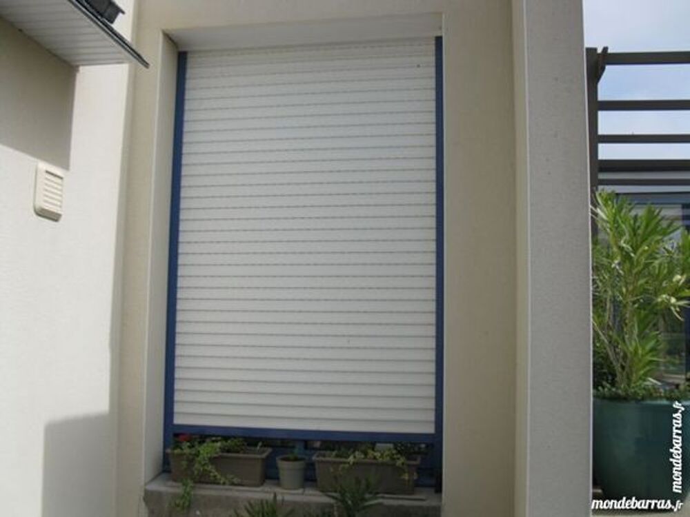 Porte fen&ecirc;tre alu double vitrage et volet &agrave; t&eacute;l&eacute;c Bricolage