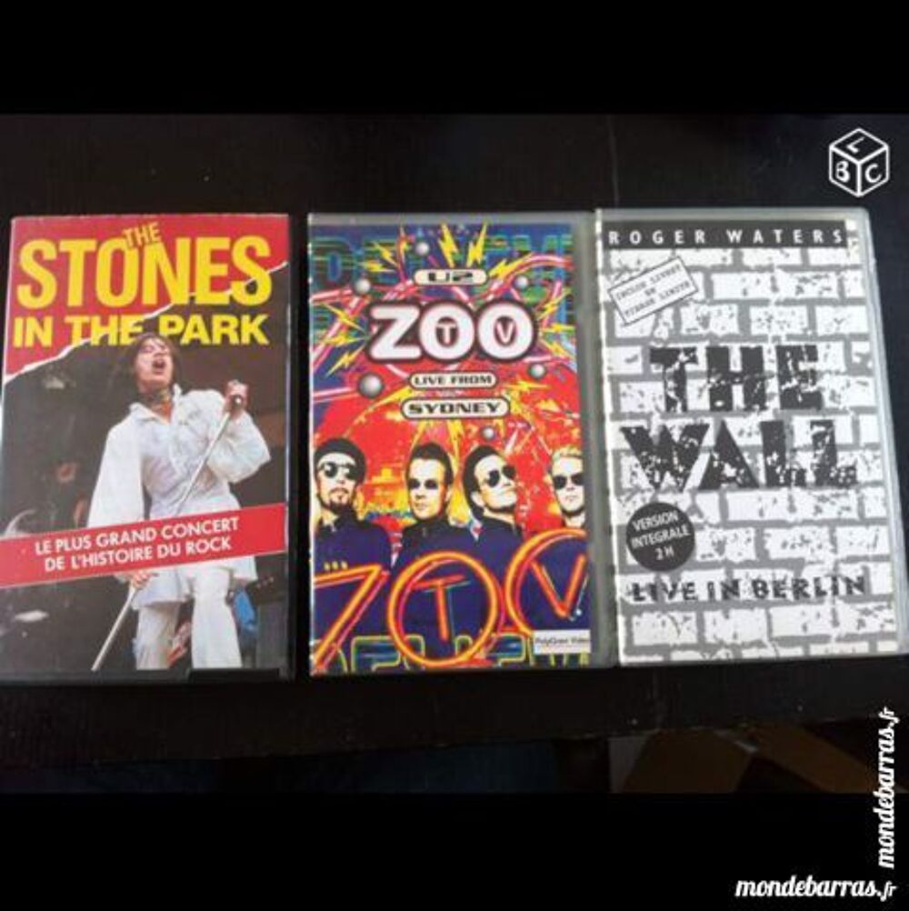 cassette vhs (k7) rock CD et vinyles