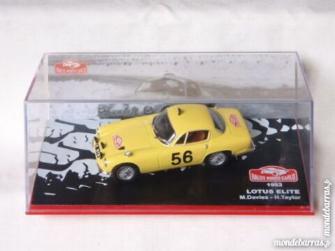 Lotus Elite Monte carlo 1962 1/43 Ixo Altaya Neuf 20 Guînes (62)