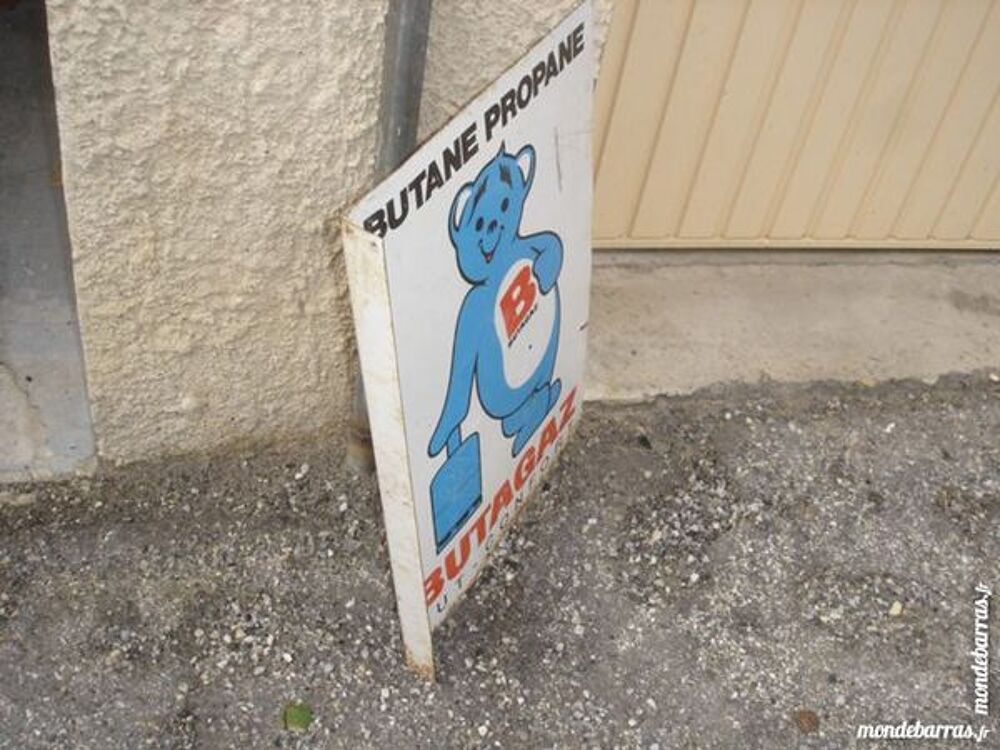 plaque en tole butagaz 