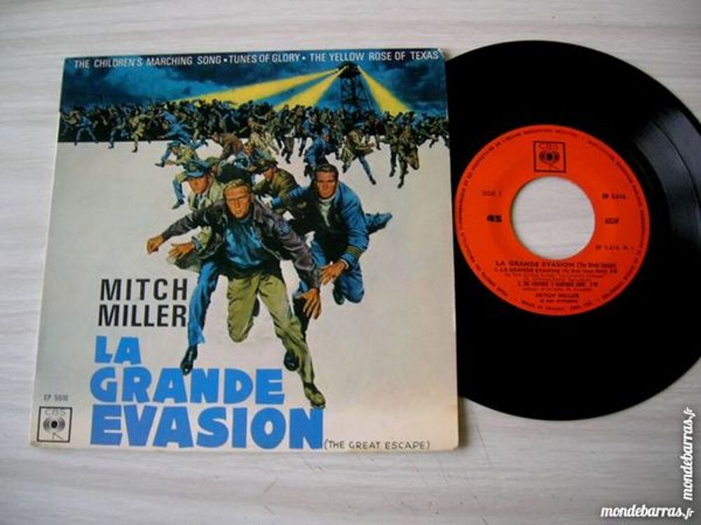 45 TOURS MITCH MILLER Film LA GRANDE EVASION CD et vinyles
