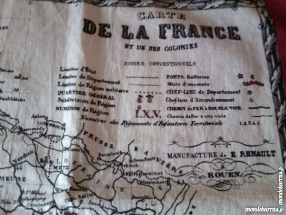 Carte militaire de la france et de ses colonies 