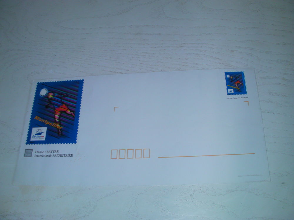 ENVELOPPES pr&eacute;-timbr&eacute;es FOOT FRANCE 1998 