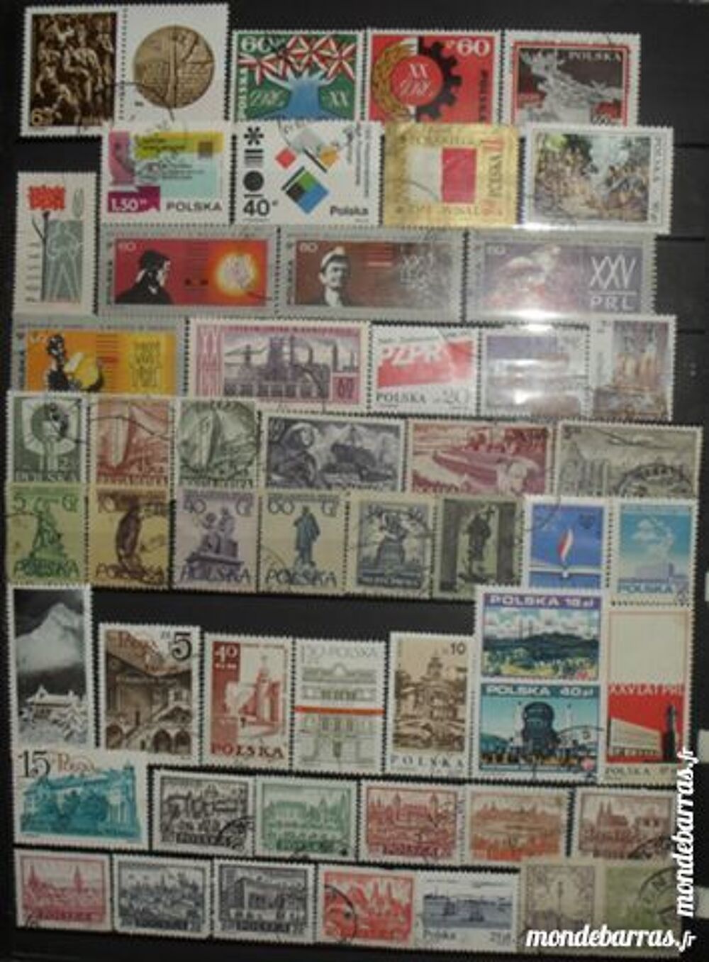 217 timbres oblit&eacute;r&eacute;s de POLOGNE 