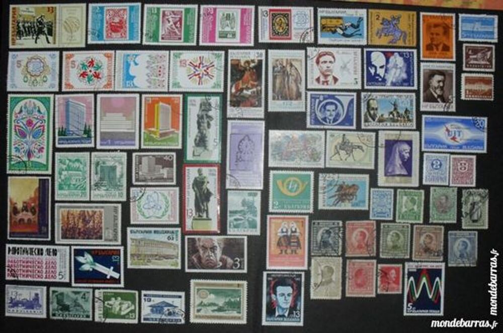 68 timbres oblit&eacute;r&eacute;s de Bulgarie 